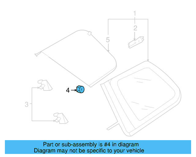 Quarter Glass Nut N-905-126-01 - View 3