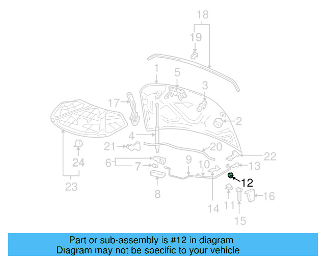 Release Cable Grommet 1K0-823-591-B - View 20