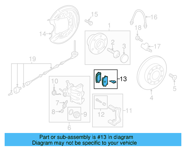 Brake Lining 5K0-698-451-D - View 17