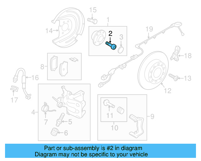Hub & Bearing Mount Bolt WHT-000-237 - View 25