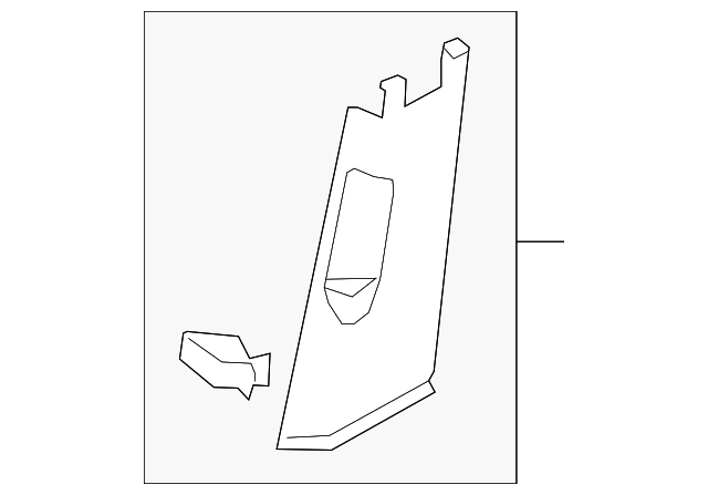 Lower Center Pillar Trim 5G4-867-292-D-ZA2