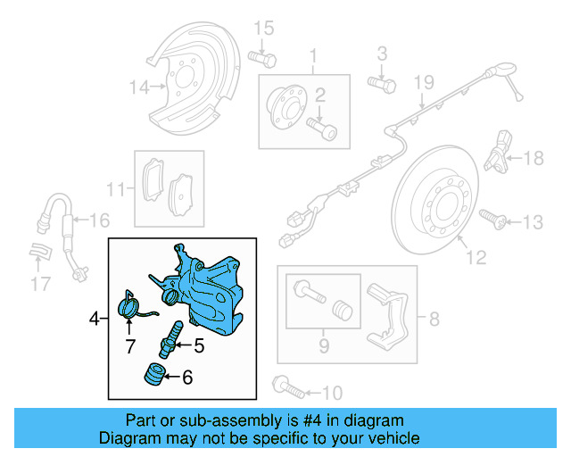 Disc Brake Caliper 5QM-615-423-A - View 15