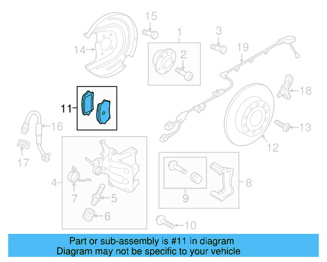 Brake Pads Rear 7N0-698-451-A - View 25