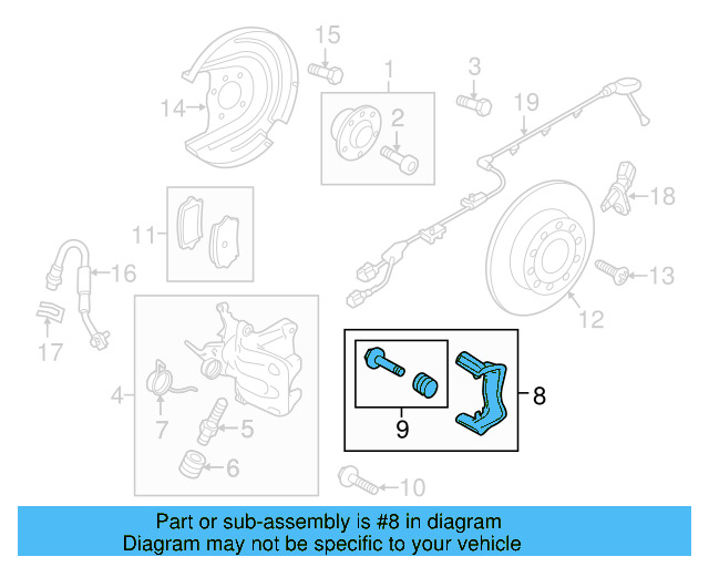 Caliper Mount 5QM-615-426-A - View 9