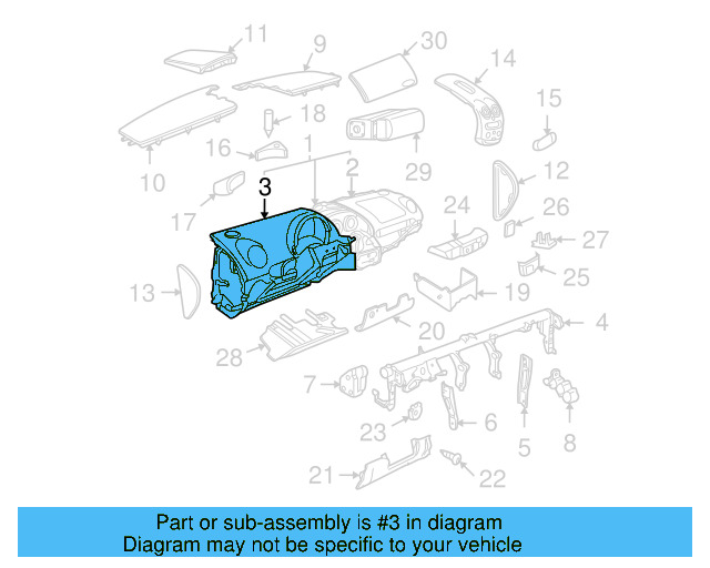 Instrument Panel Upper Cover 1C1-858-451-C-8SM - View 6