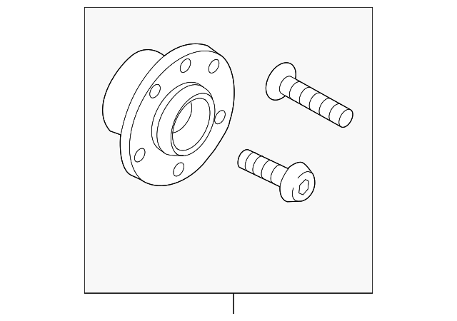 Hub & Bearing 8V0-598-625-B - View 2