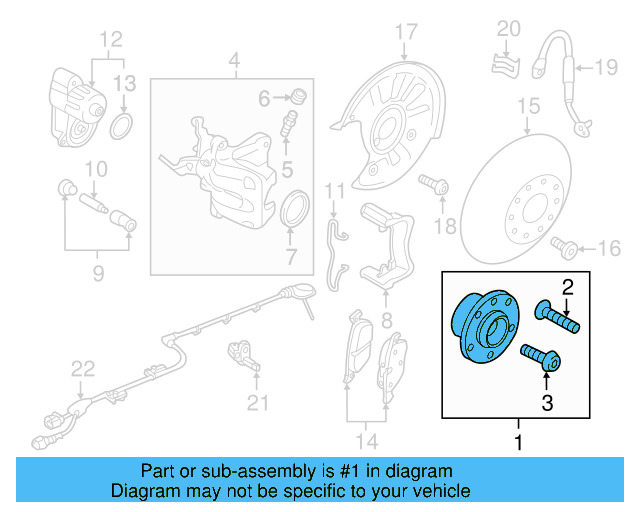 Hub & Bearing 8V0-598-625-B - View 13