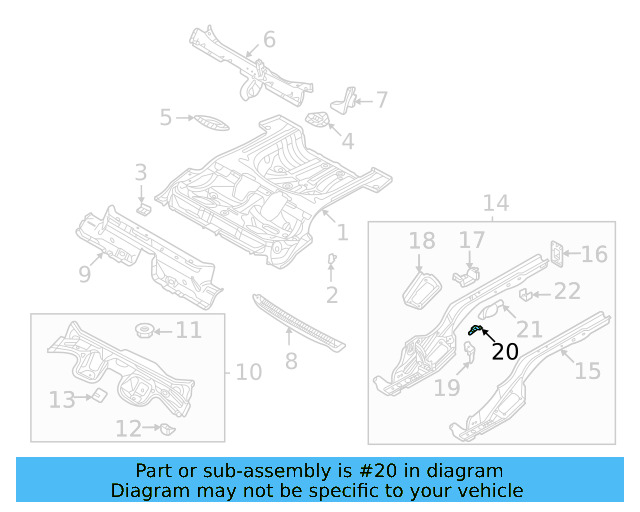 Brake Hose Bracket 5Q0-611-794-D - View 14