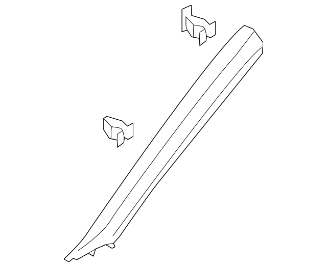 Windshield Pillar Trim 3CN-867-233-B-ZA2 - View 2