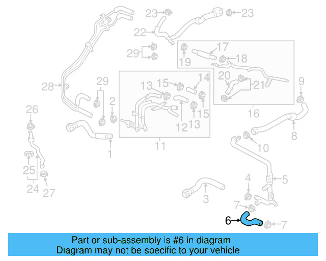 Lower Hose 5Q0-122-051-CT - View 26