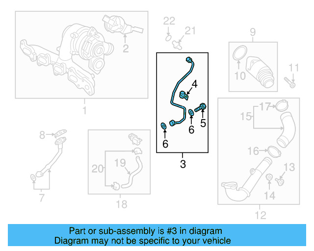 Oil Inlet Line 04L-145-771-H - View 16