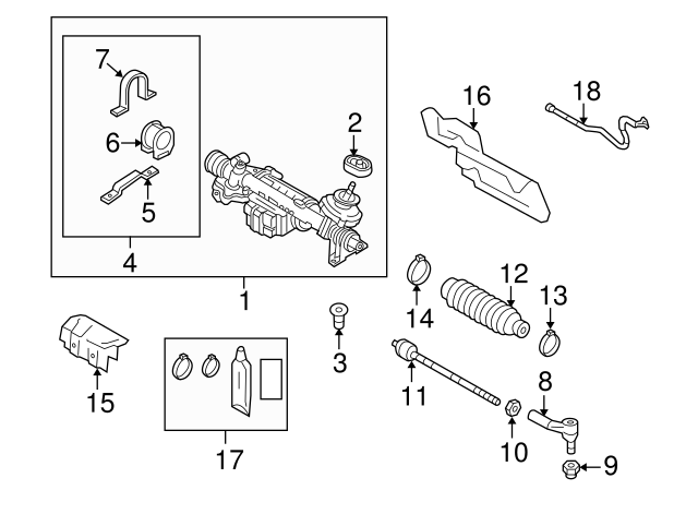 Steering Gear Dust Shield 1K1-423-981-J