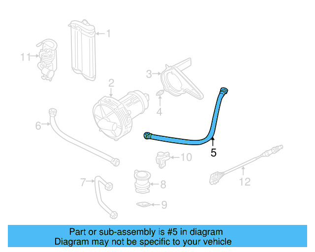 Intake Pipe 1J0-131-128 - View 24
