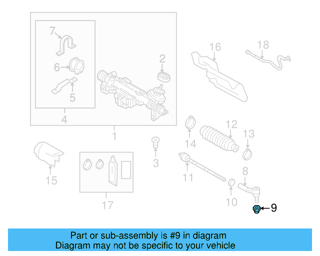 Outer Tie Rod Lock Nut N-909-429-02 - View 68