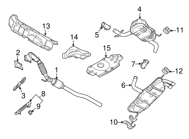 Muffler & Pipe Retainer Ring 1K0-253-147-D - View 28