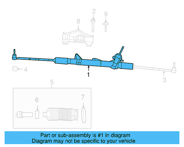 Steering Gear 7B0-422-055-F