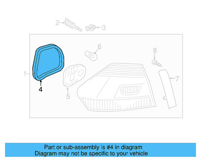Tail Lamp Assembly Gasket 561-945-192 - View 2