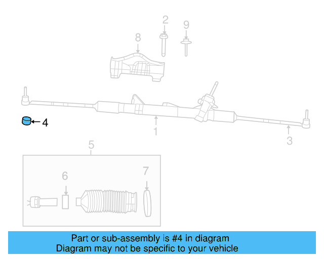 Outer Tie Rod Adjust Nut WHT-004-479-A - View 3