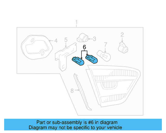 Tail Lamp Bulb N-017-732-6 - View 28