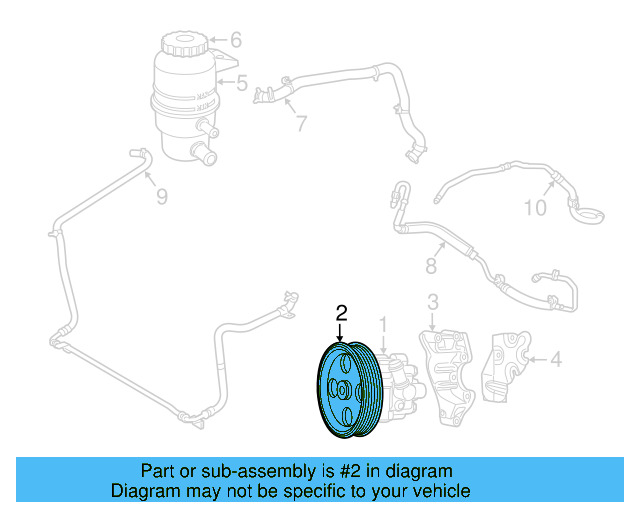 Power Steering Pulley 7B0-145-255-A