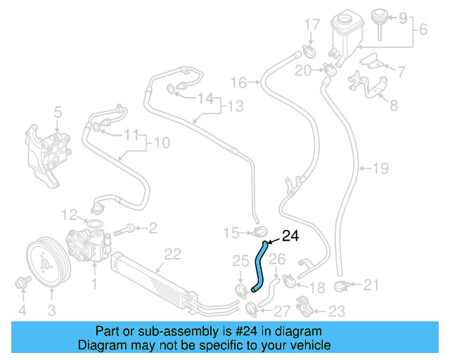 Inlet Hose 7P6-422-895-E - View 2