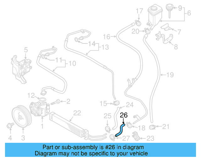 Outlet Hose 7P6-422-895-D - View 3