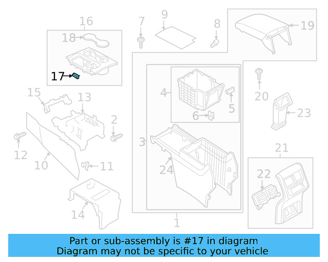 Lower Trim Panel Retainer Clip 3C8-867-190 - View 43