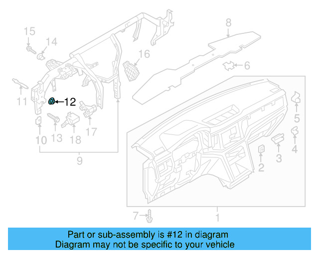Power Brake Booster Nut N-907-611-03 - View 34
