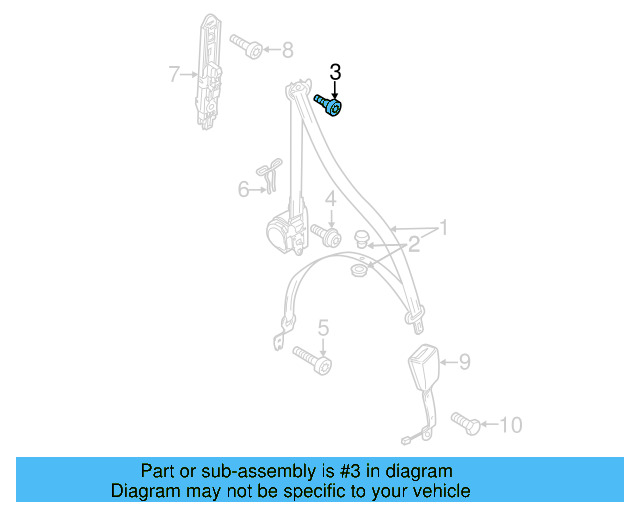 Retractor Assembly Upper Bolt N-989-243-01 - View 53