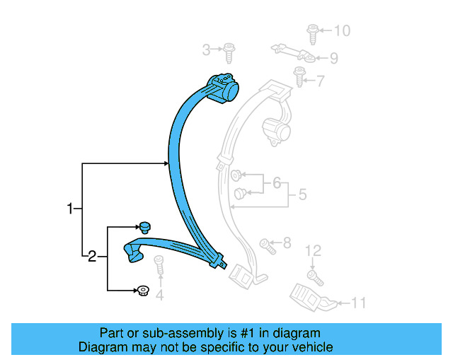 Lap & Shoulder Belt 561-857-806-UHQ - View 4