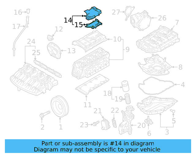 Engine Crankcase Vent Valve 06K-103-495-BM - View 12