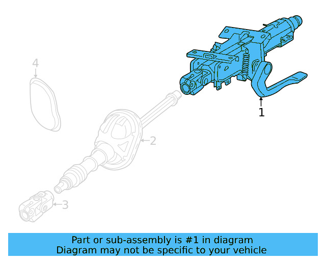 Steering Column 1EK-419-512 - View 3
