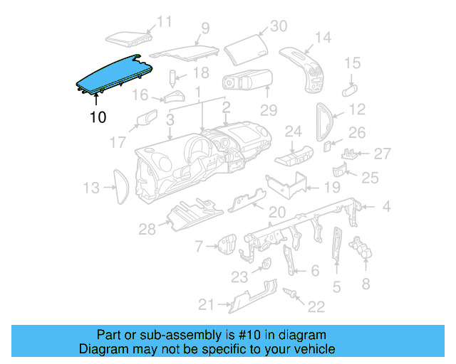 Outer Cover 1C0-819-401-E-62J - View 5