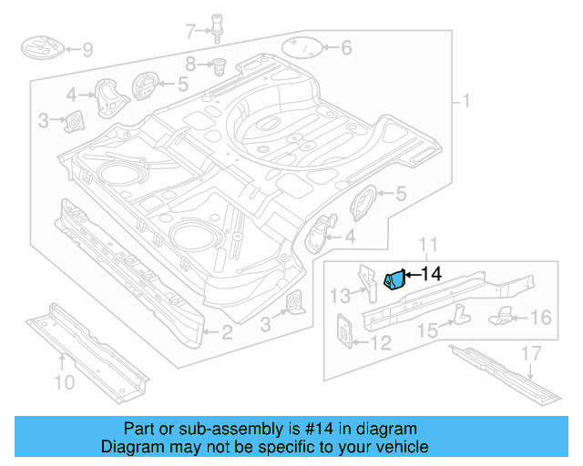 Muffler Bracket 1K0-803-545-A - View 28