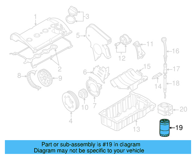 Engine Oil Dipstick 06A-115-611-N
