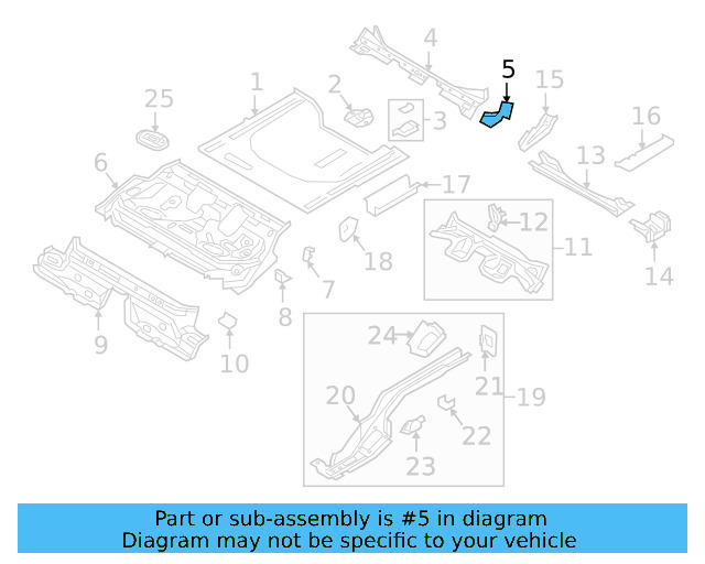 Center Support Connector 5Q0-802-136 - View 6