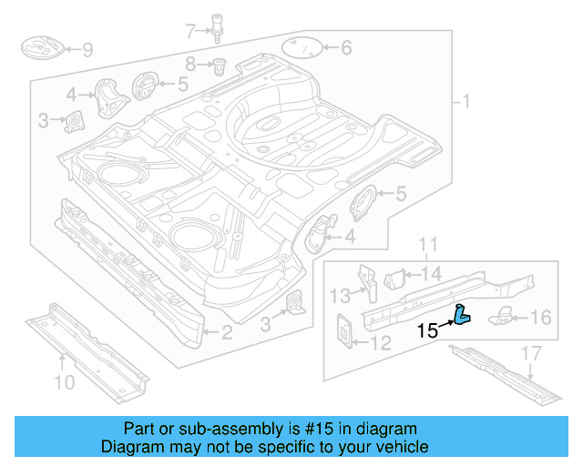 Rear Retainer 5C0-804-055 - View 14