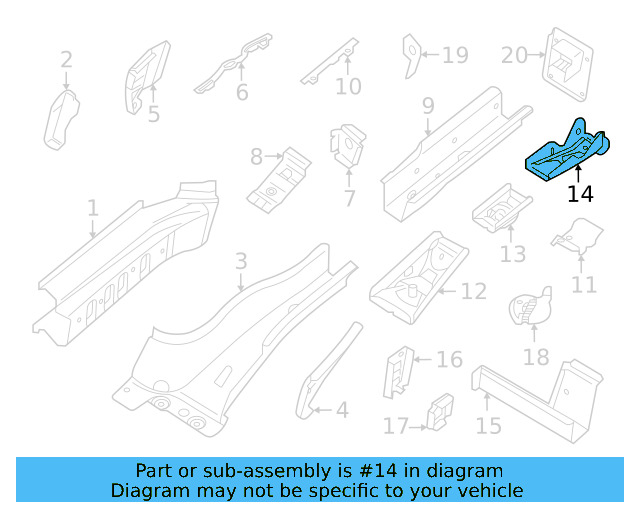 Rear Support 1EA-803-691-A