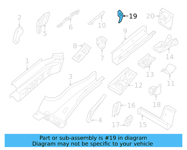 Spring Pad Filler Panel 1EA-801-732 - View 3