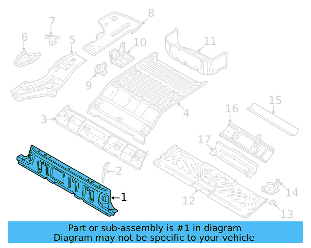 Front Cross 1EA-813-147-A - View 2