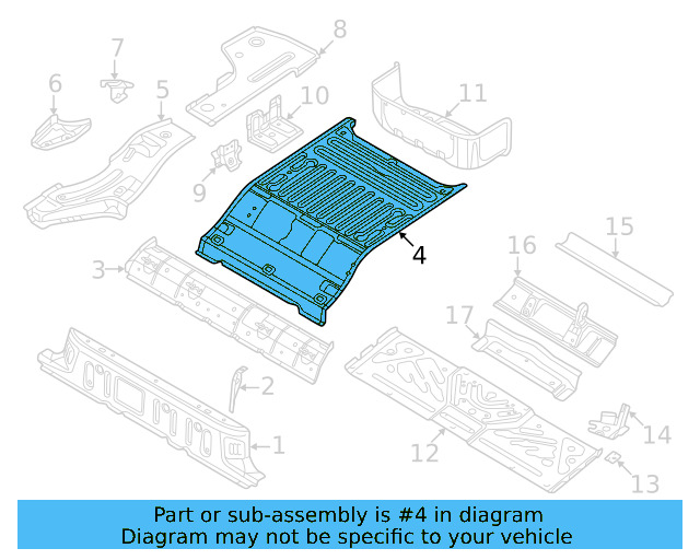 Floor Pan 1EA-802-063-A