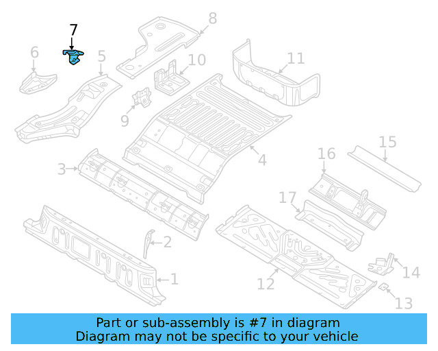 Front Extension Mount Bracket 1EA-809-322-A
