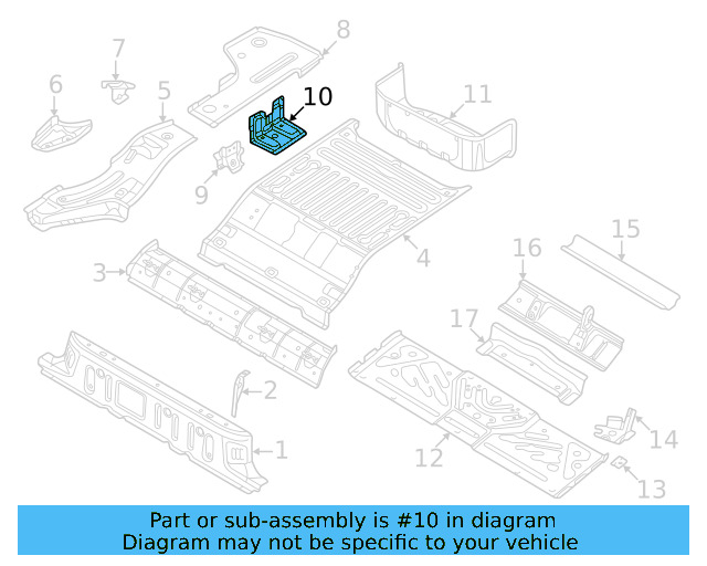 Rear Extension Rear Support 1EA-802-297 - View 3