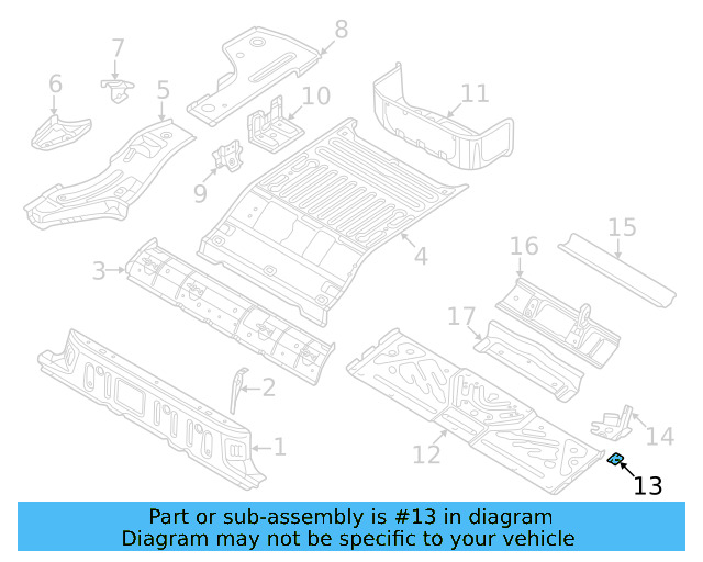 Outer Side Panel Reinforcement 1EA-802-311 - View 4