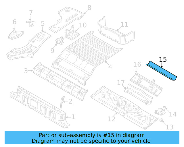 Rear Cross 1EA-803-173 - View 3