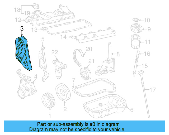 Outer Timing Cover 1E0-109-107-A