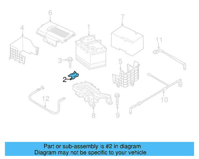 Battery Tray Clamp 1J0-803-219 - View 57