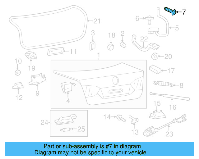 Battery Tray Mount Bolt N-104-827-01 - View 23