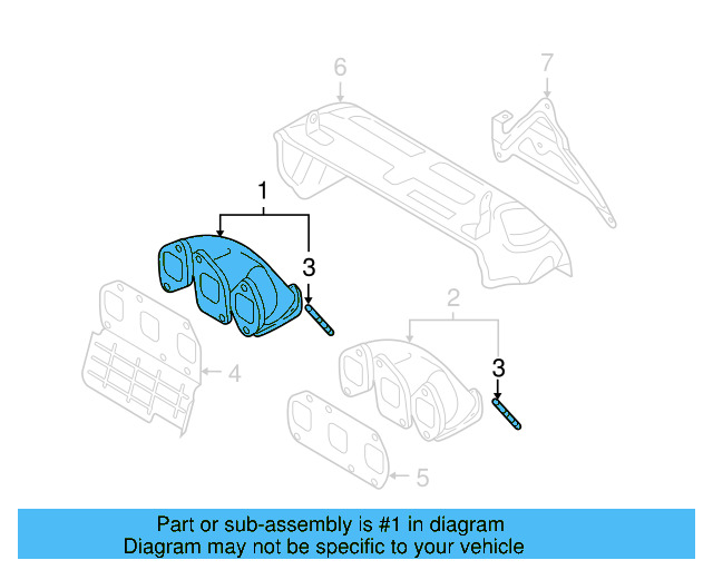 Exhaust Manifold 03H-253-031-C - View 2