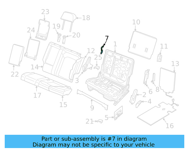 Inner Trim 3CN-885-268-82V - View 7